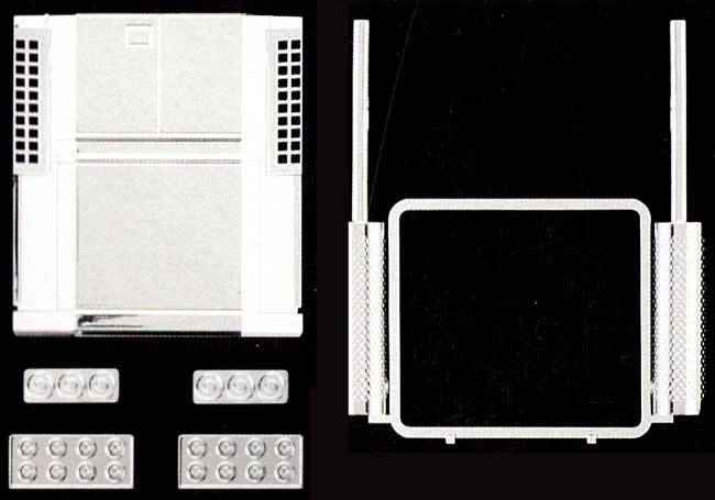 大型トレーラー用 冷凍機 & 煙突マフラー プラモデル (アオシマ 1/32 デコトラアートアップパーツ No.031) 商品画像_1
