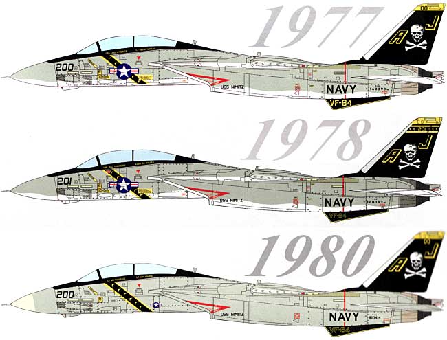 F-14A トムキャット VF-84 ジョリーロジャース (1977/1978/1980） プラモデル (フジミ 1/48 AIR CRAFT（シリーズS） No.S-004) 商品画像_1