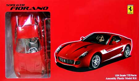 フェラーリ 599GTB フィオラノ グレードアップパーツ付 プラモデル (フジミ 1/24 FRシリーズ （For Advanced Modelers） No.007) 商品画像
