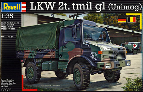 ウニモグ ミリタリー仕様 (lkw 2t tmilgl） プラモデル (Revell 1/35 ミリタリー No.03082) 商品画像