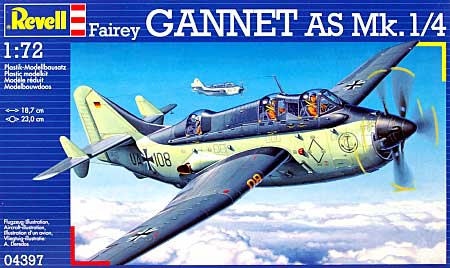 フェアリー ガネット AS Mk.1/4 プラモデル (レベル 1/72 飛行機 No.04397) 商品画像