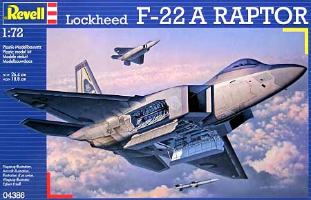 ロッキード F-22 ラプター プラモデル (レベル 1/72 Aircraft No.04386) 商品画像