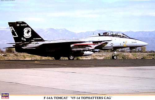 Ｆ-14A トムキャット VF-14 トップハッターズ CAG プラモデル (ハセガワ 1/48 飛行機 限定生産 No.09786) 商品画像