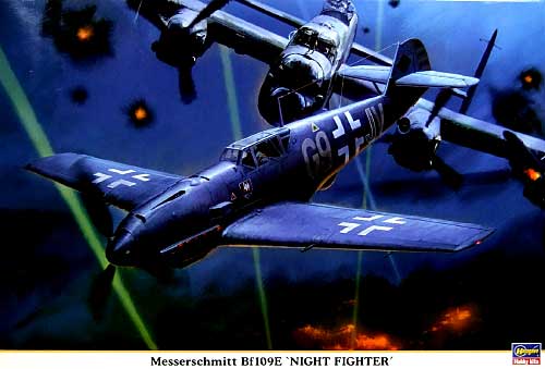 メッサーシュミット Bｆ109E ナイトファイター プラモデル (ハセガワ 1/32 飛行機 限定生産 No.08178) 商品画像