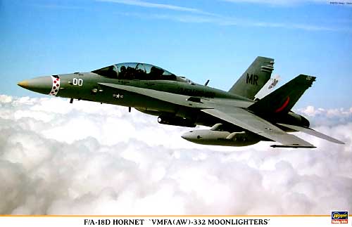 F/A-18D ホーネット VMFA(AW）-332 ムーンライターズ プラモデル (ハセガワ 1/48 飛行機 限定生産 No.09780) 商品画像