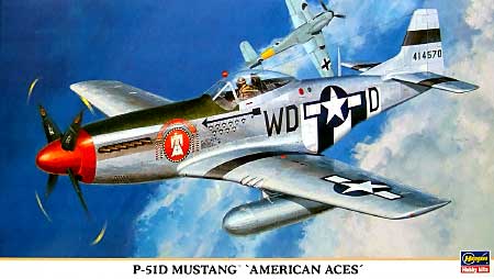 P-51D ムスタング アメリカン エース プラモデル (ハセガワ 1/48 飛行機 限定生産 No.09779) 商品画像