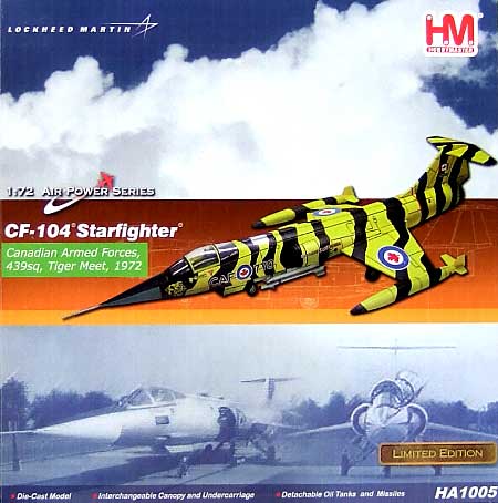 CF-104 スターファイター タイガーミート1972 完成品 (ホビーマスター 1/72 エアパワー シリーズ （ジェット） No.HA1005) 商品画像