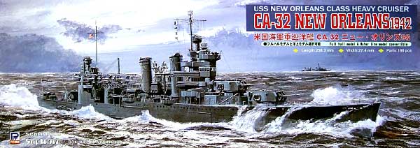 WW2 米海軍ニューオリンズ級重巡洋艦 CA-32 ニューオリンズ 1942 プラモデル (ピットロード 1/700 スカイウェーブ W シリーズ No.W113) 商品画像