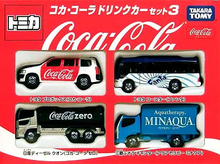 コカ・コーラ ドリンクカーセット 3 ミニカー (タカラトミー トミカギフト （BOX） No.750161) 商品画像