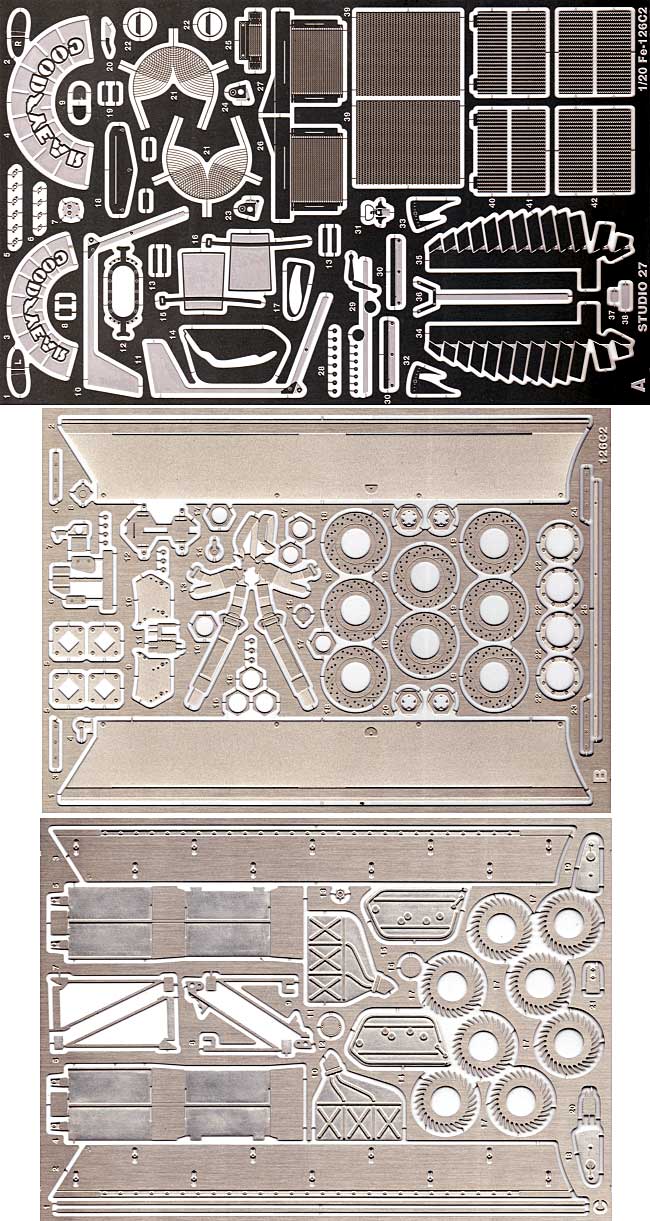 フェラーリ 126C2 グレードアップパーツ エッチング (スタジオ27 F-1 ディテールアップパーツ No.FP2047) 商品画像_1