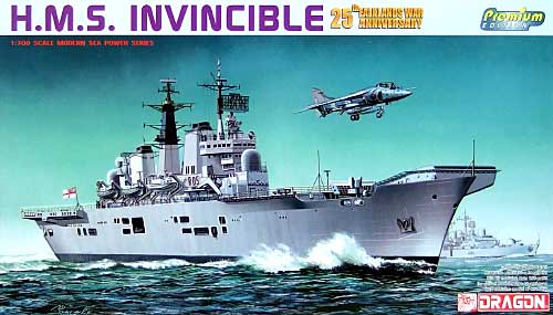 HMS インビンシブル フォークランド紛争 25th アニバーサリー プラモデル (ドラゴン 1/700 Modern Sea Power Series No.7072) 商品画像