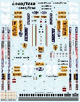 タブデザイン 1/20 オリジナルデカール フェラーリ 126C2 フルスポンサーデカール