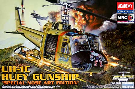 UH-1C ヒューイ ガンシップ スペシャルノーズアート エディション プラモデル (アカデミー 1/35 Aircraft No.12701) 商品画像