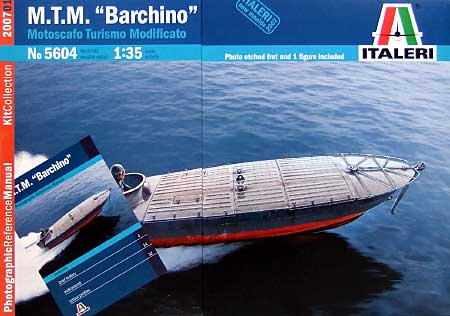 イタリア海軍 突撃ボート バルキーノ (資料写真集付） プラモデル (イタレリ 1/35 艦船モデルシリーズ No.5604) 商品画像