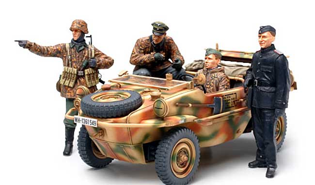 シュビムワーゲン 166型 & ドイツ戦車部隊 前線偵察チーム セット プラモデル (タミヤ 1/35 AFV スケール限定品 No.89752) 商品画像_1