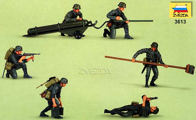 ドイツ 戦闘工兵 フィギュアセット (6体入） プラモデル (ズベズダ （Zvezda） 1/35 ミリタリー No.3613) 商品画像_1