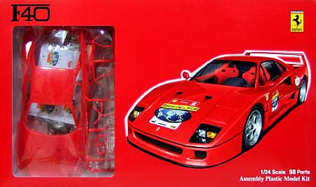 フェラーリ F40 フェラーリ 60リレー 参加車 プラモデル (フジミ 1/24 リアルスポーツカー シリーズ No.旧001) 商品画像