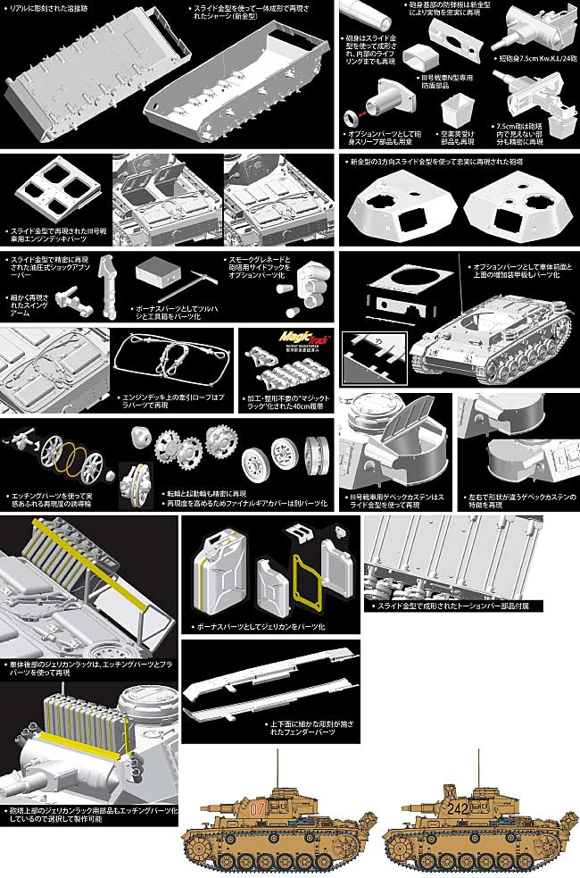 3号戦車N型 第501重戦車大隊 アフリカ (Pz.Kpfw.3 Ausf.N） プラモデル (サイバーホビー 1/35 AFV シリーズ （'39～'45 シリーズ） No.6431) 商品画像_1