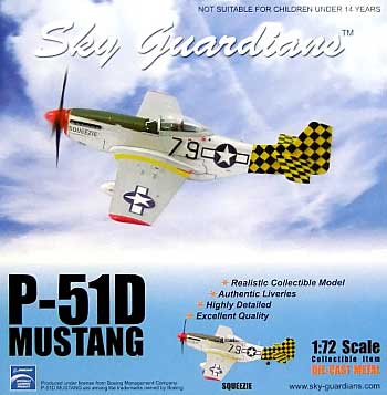 P-51D ムスタング SQUEEZIE 完成品 (ウイッティ・ウイングス 1/72 スカイ ガーディアン シリーズ （レシプロ機） No.74315) 商品画像