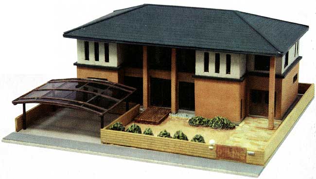 現代住宅 C (初回特典付） プラモデル (トミーテック 建物コレクション （ジオコレ） No.213925) 商品画像_1