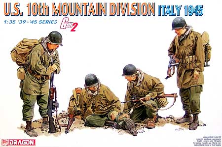 アメリカ陸軍 第10山岳師団 イタリア1945 プラモデル (ドラゴン 1/35 