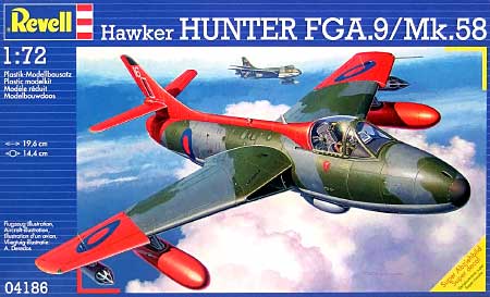 ホーカー ハンター FGA.9 / Mｋ.58 プラモデル (レベル 1/72 Aircraft No.04186) 商品画像