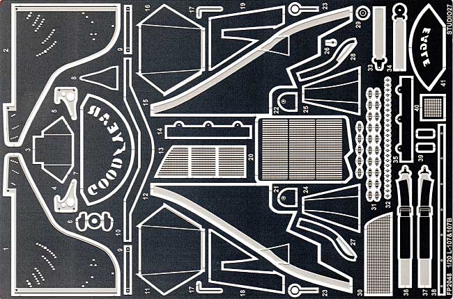 ロータス 107 & 107B(C） グレードアップパーツ エッチング (スタジオ27 F-1 ディテールアップパーツ No.FP2048) 商品画像_1