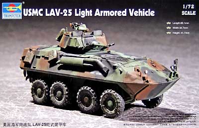 USMC LAV-25 ピラニア プラモデル (トランペッター 1/72　ミニＡＦＶシリーズ No.07268) 商品画像