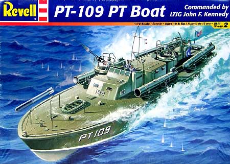 PT-109 PT ボート 魚雷艇 (J.F.ケネディ艇長） プラモデル (レベル 1/72 艦船モデル No.85-0310) 商品画像