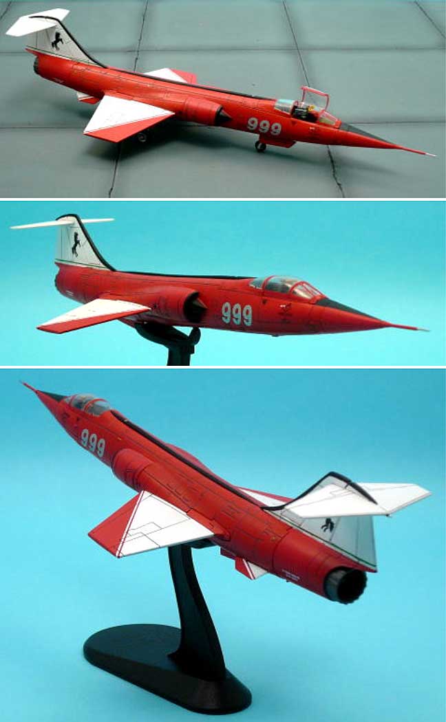 F-104S スターファイター イタリア スペシャル 完成品 (ホビーマスター 1/72 エアパワー シリーズ （ジェット） No.HA1006) 商品画像_2