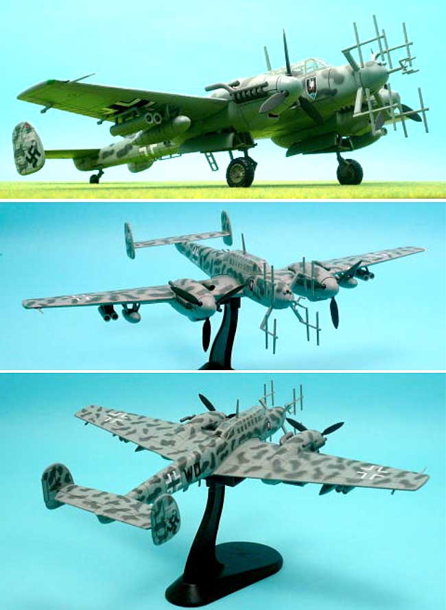 メッサーシュミット Bf110 G-4 ナハト・イェーガー 完成品 (ホビーマスター 1/72 エアパワー シリーズ （レシプロ） No.HA1802) 商品画像_2
