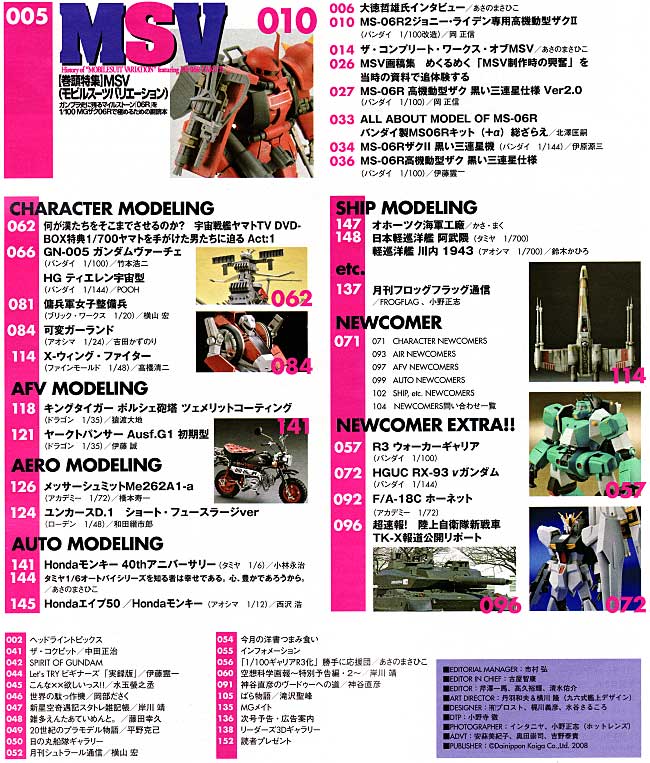 モデルグラフィックス 2008年4月号 雑誌 (大日本絵画 月刊 モデルグラフィックス No.281) 商品画像_1