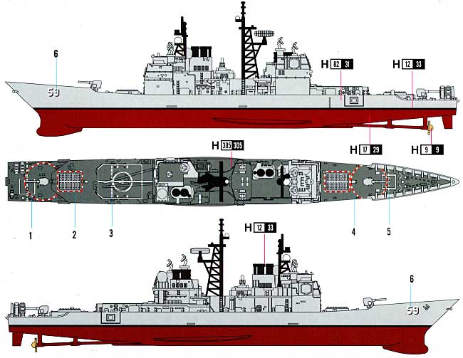 USS プリンストン CG-59 プラモデル (ホビーボス 1/1250 艦船モデル No.82503) 商品画像_1