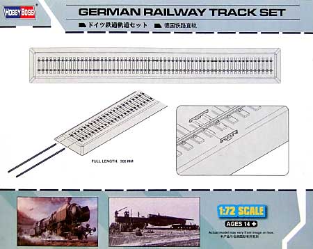 ドイツ 鉄道軌道セット プラモデル (ホビーボス 1/72 ファイティングビークル シリーズ No.82902) 商品画像
