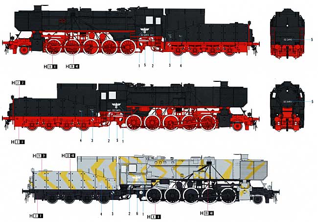 ドイツ 軍用機関車 BR52 プラモデル (ホビーボス 1/72 ファイティングビークル シリーズ No.82901) 商品画像_1