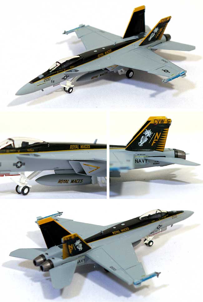 F/A-18E スーパーホーネット アメリカ空軍 VFA-27 ロイヤル メイセス CVW-5 NF200 (厚木基地） 完成品 (ホーガンウイングス M-SERIES No.6078) 商品画像_1