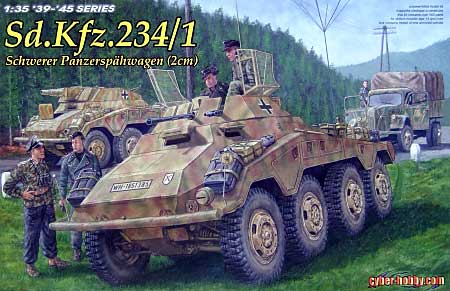 Sd.Kfz.234/1 8輪重装甲偵察車 2cm砲搭載型 プラモデル (サイバーホビー 1/35 AFV シリーズ （