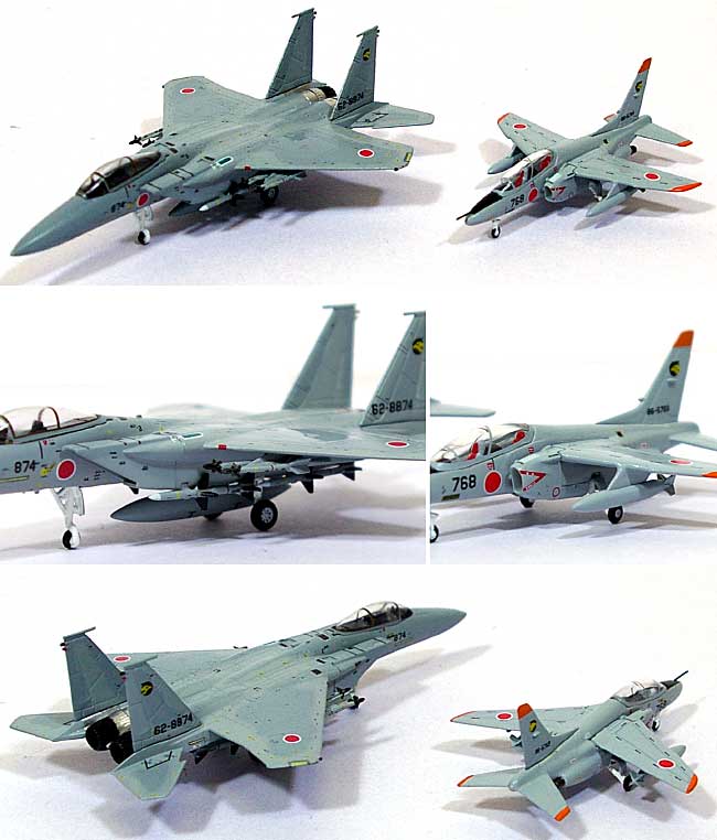 F-15J イーグル / T-4 第6航空団 第306飛行隊 (小松基地/62-8874&86-5768） (2機セット） 完成品 (ワールド・エアクラフト・コレクション 1/200スケール ダイキャストモデルシリーズ No.22062) 商品画像_1