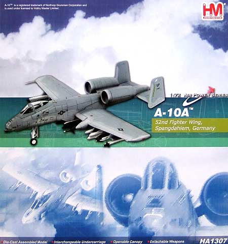 A-10A サンダーボルト 2 スパンダーレム 完成品 (ホビーマスター 1/72 エアパワー シリーズ （ジェット） No.HA1307) 商品画像