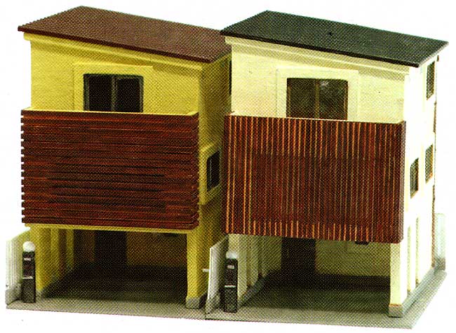 狭小住宅 B プラモデル (トミーテック 建物コレクション （ジオコレ） No.214458) 商品画像_1