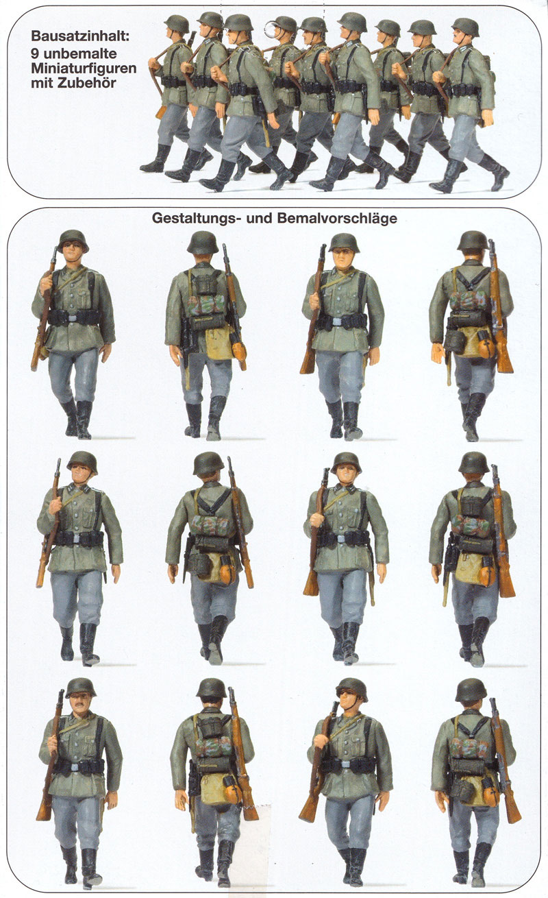 行進するドイツ歩兵 プラモデル (プライザー 1/35 精密プラ製フィギュア No.64009) 商品画像_3