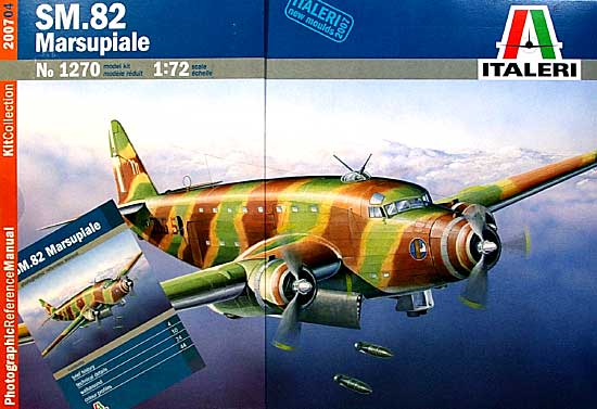 サヴォイア･マルケッティ SM.82 マルスピアーレ (資料写真集付） プラモデル (イタレリ 1/72 航空機シリーズ No.1270) 商品画像