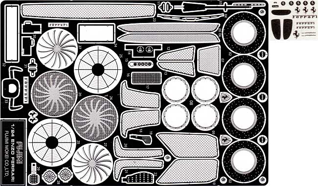 エンツォ フェラーリ DX (エッチングパーツ付） プラモデル (フジミ 1/24 FRシリーズ （For Advanced Modelers） No.008) 商品画像_1