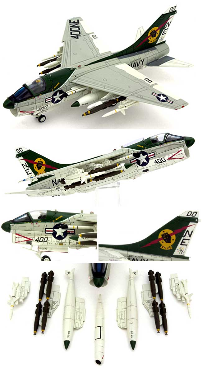 A-7E コルセア2 VA-25 フィスト・オブ・ザ・フリート NE400 (1975年） 完成品 (センチュリー ウイングス 1/72 ダイキャストモデル エアプレーン No.589315) 商品画像_1