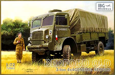 イギリス軍 ベッドフォード QLD 3tトラック 4ｘ4カーゴタイプ プラモデル (IBG 1/72 AFVモデル No.72001) 商品画像