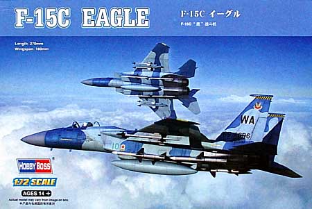 F-15C イーグル プラモデル (ホビーボス 1/72 エアクラフト プラモデル No.80270) 商品画像