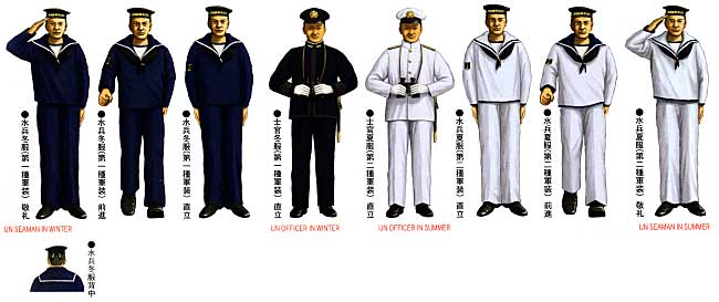 旧日本海軍艦艇乗組員 プラモデル (フジミ 1/350 艦船モデル用 グレードアップパーツ No.003) 商品画像_1