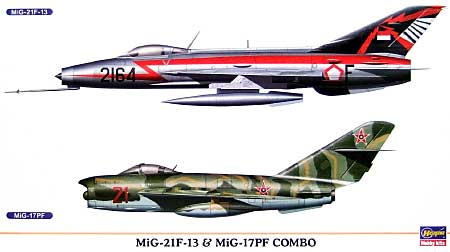 MiG-21F-13 & MiG-17PF コンボ(2機セット） プラモデル (ハセガワ 1/72 飛行機 限定生産 No.00904) 商品画像