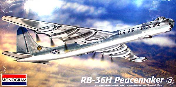 RB-36H ピースメーカー プラモデル (レベル 1/72 飛行機 No.05712) 商品画像