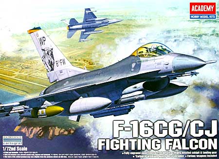 Ｆ-16CG/CJ ファイティングファルコン プラモデル (アカデミー 1/72 Scale Aircrafts No.12415) 商品画像